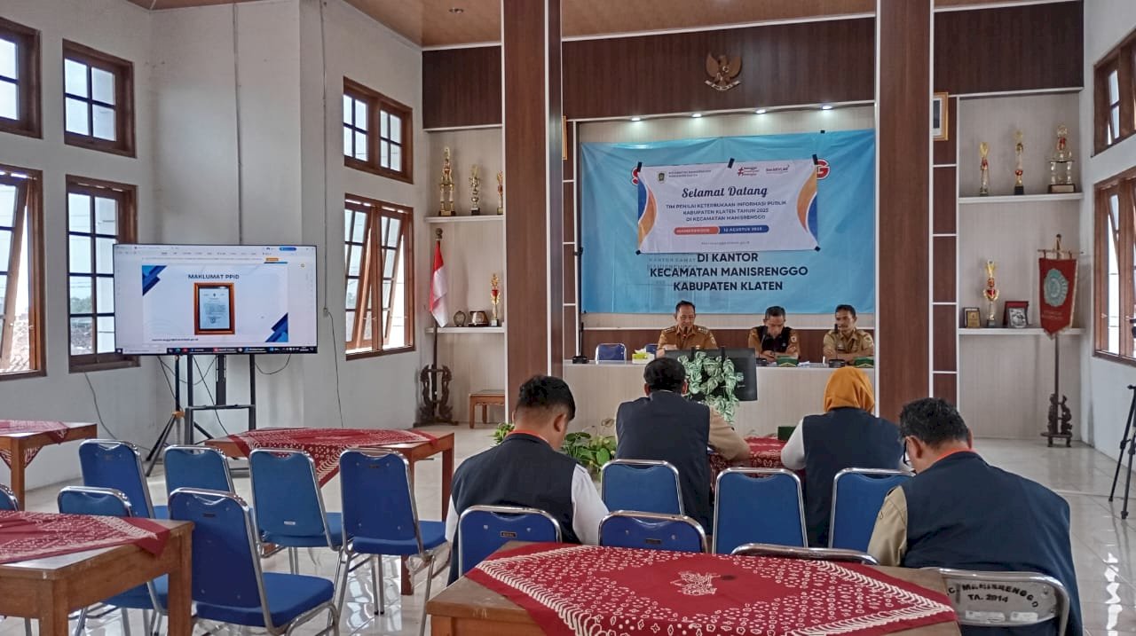 Penilaian Keterbukaan Informasi Publik (KIP) 2025 di Kecamatan Manisrenggo