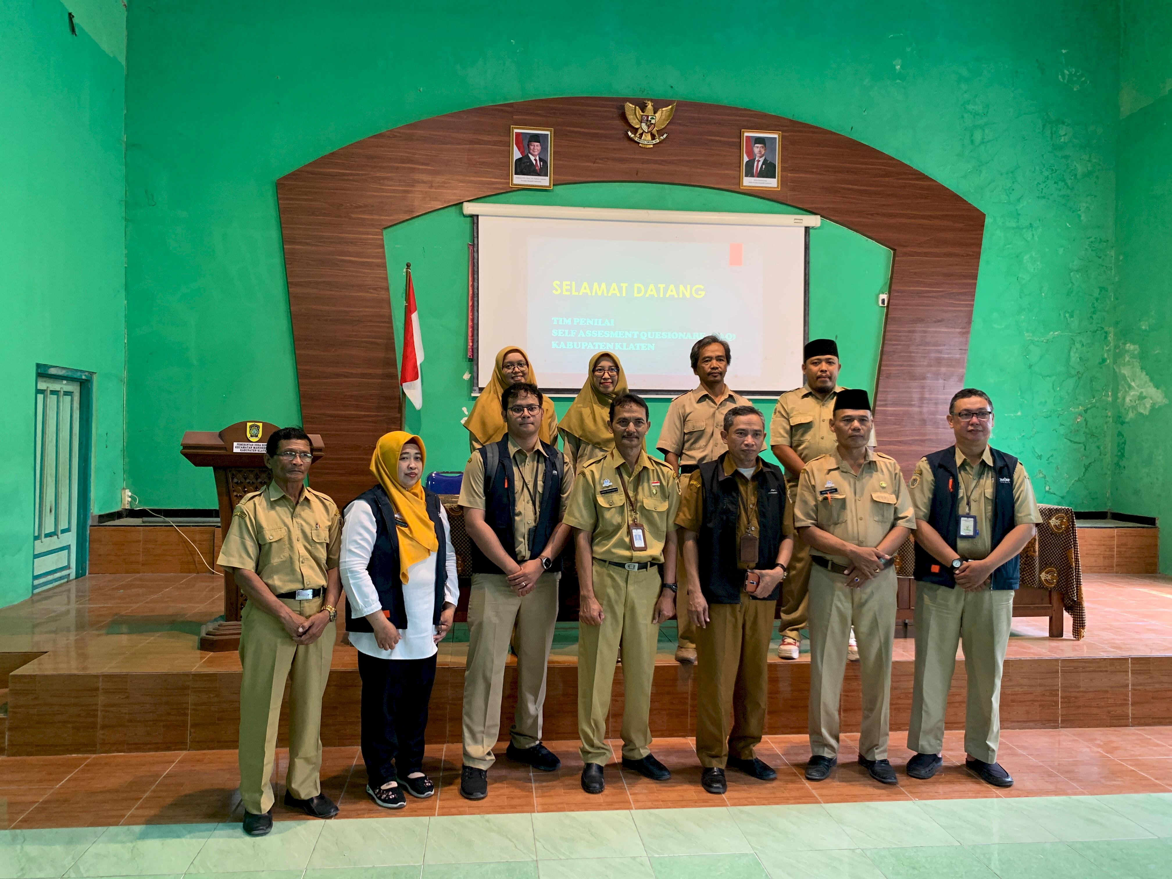 Pendampingan Visitasi KIP 2025 untuk Kategori Desa perwakilan Kecamatan Manisrenggo Desa Bendan