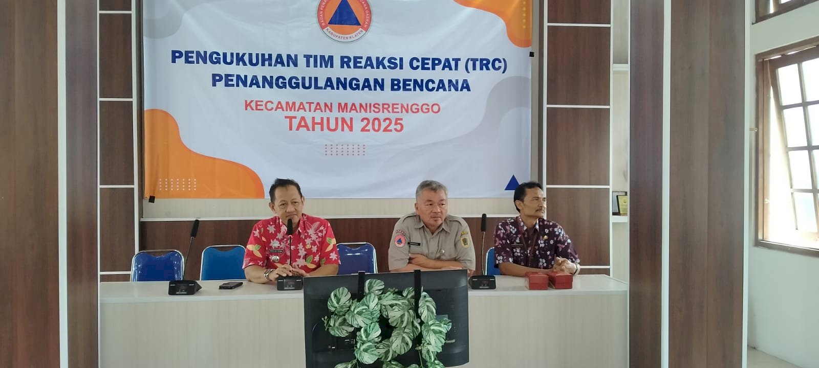 Pengukuhan Tim Reaksi Cepat (TRC) Penanggulangan Bencana Kecamatan Manisrenggo