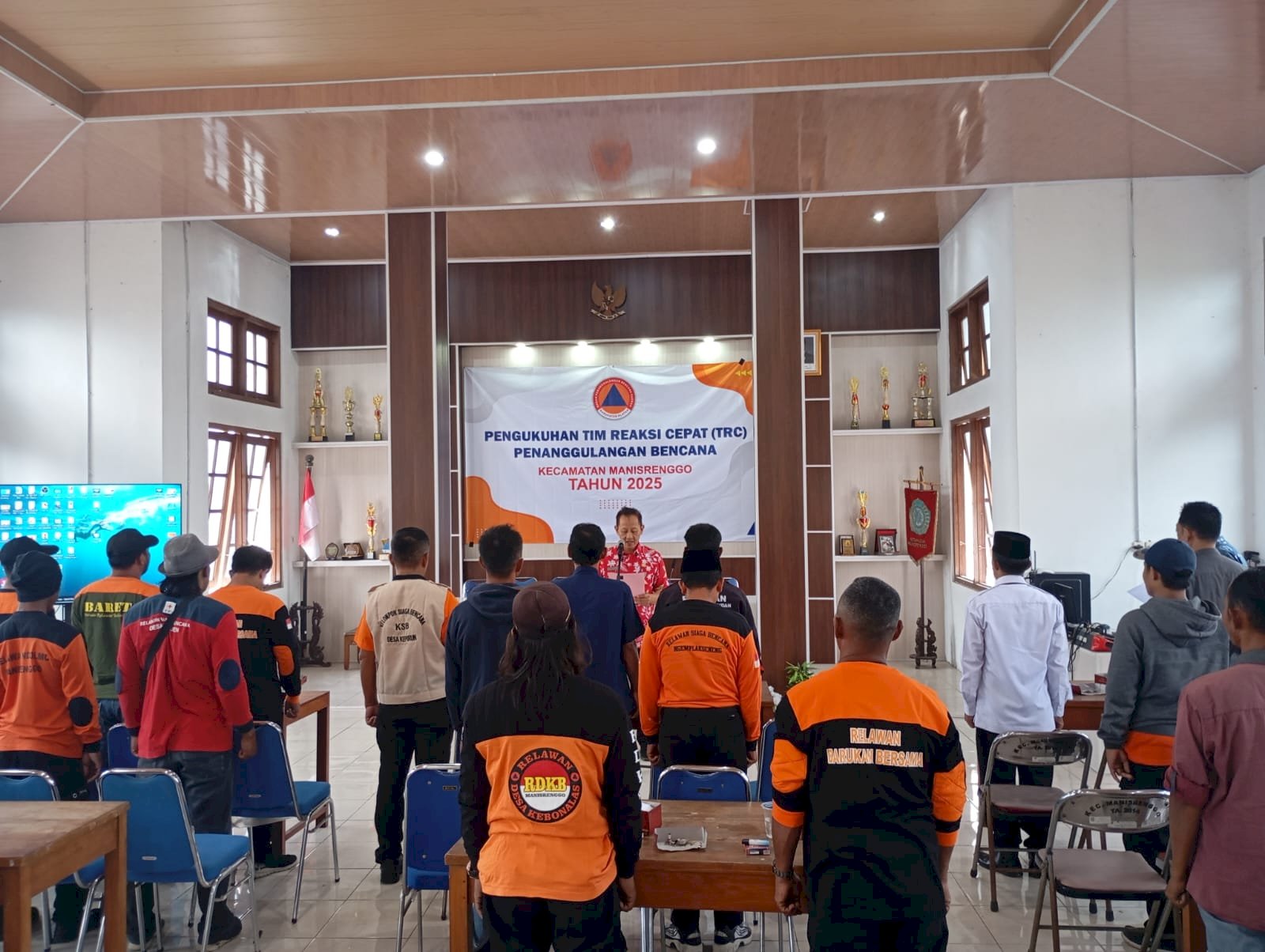 Pengukuhan Tim Reaksi Cepat (TRC) Penanggulangan Bencana Kecamatan Manisrenggo