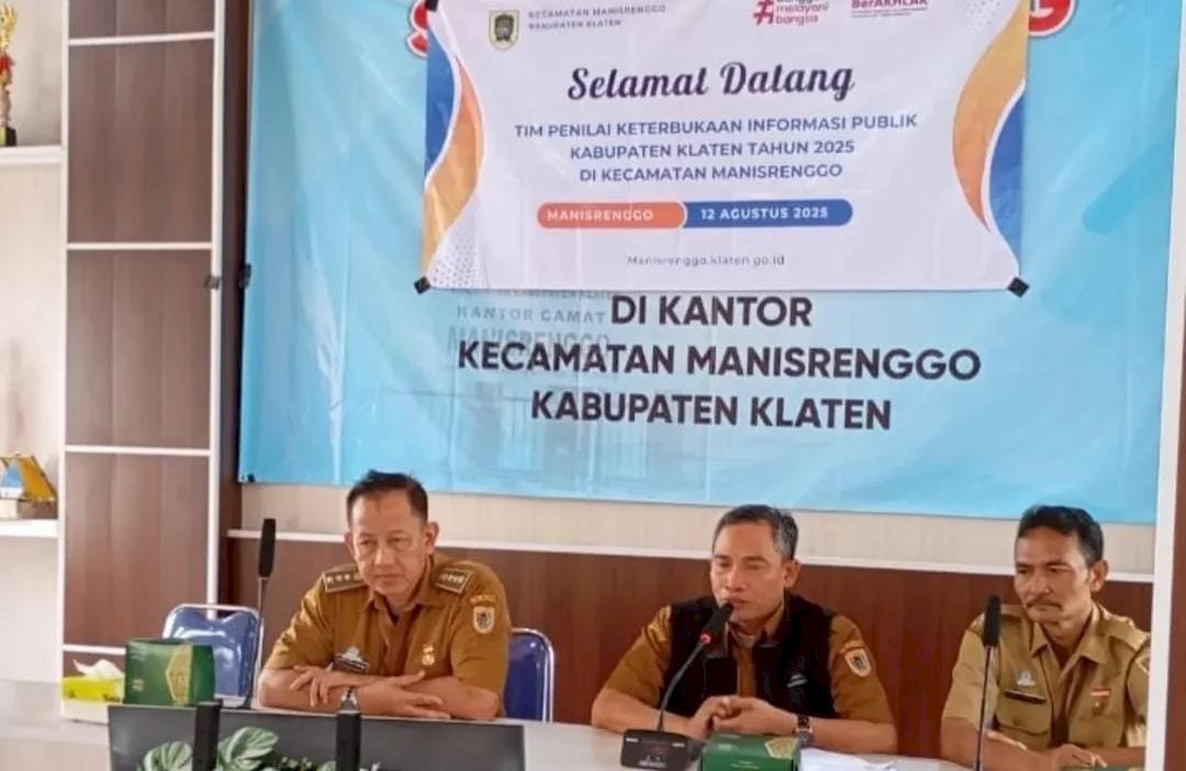 Penilaian Keterbukaan Informasi Publik (KIP) 2025 di Kecamatan Manisrenggo