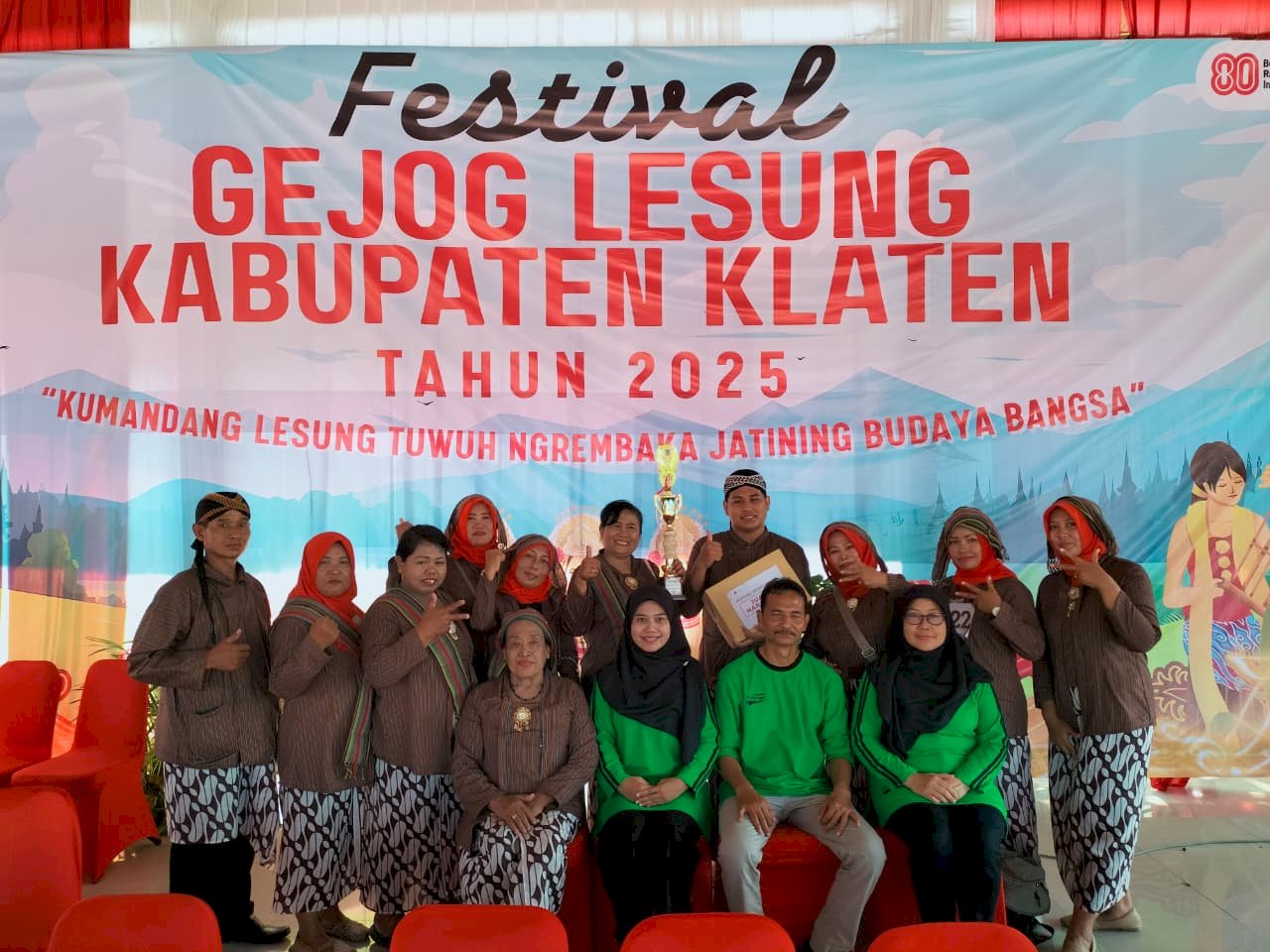 Pemerintah Kecamatan Manisrenggo mengikuti Festival Gejog Lesung Tahun 2025