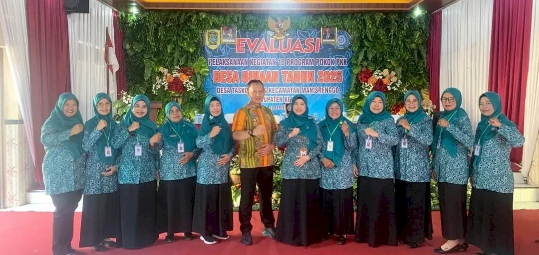 Penerimaan Evaluasi pelaksanaan Kegiatan 10 program pokok PKK Desa Binaan Tahun 2025 Kecamatan Manisrenggo