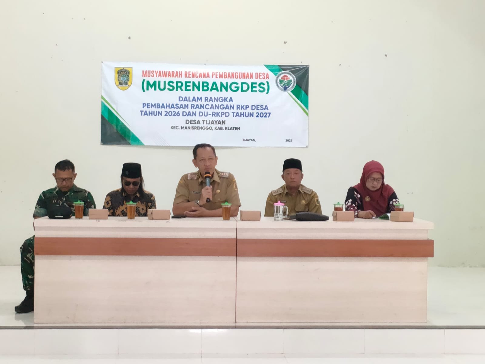Tim Kecamatan Manisrenggo menghadiri Musyawarah Rencana Pembangunan Desa (Musrenbangdes)