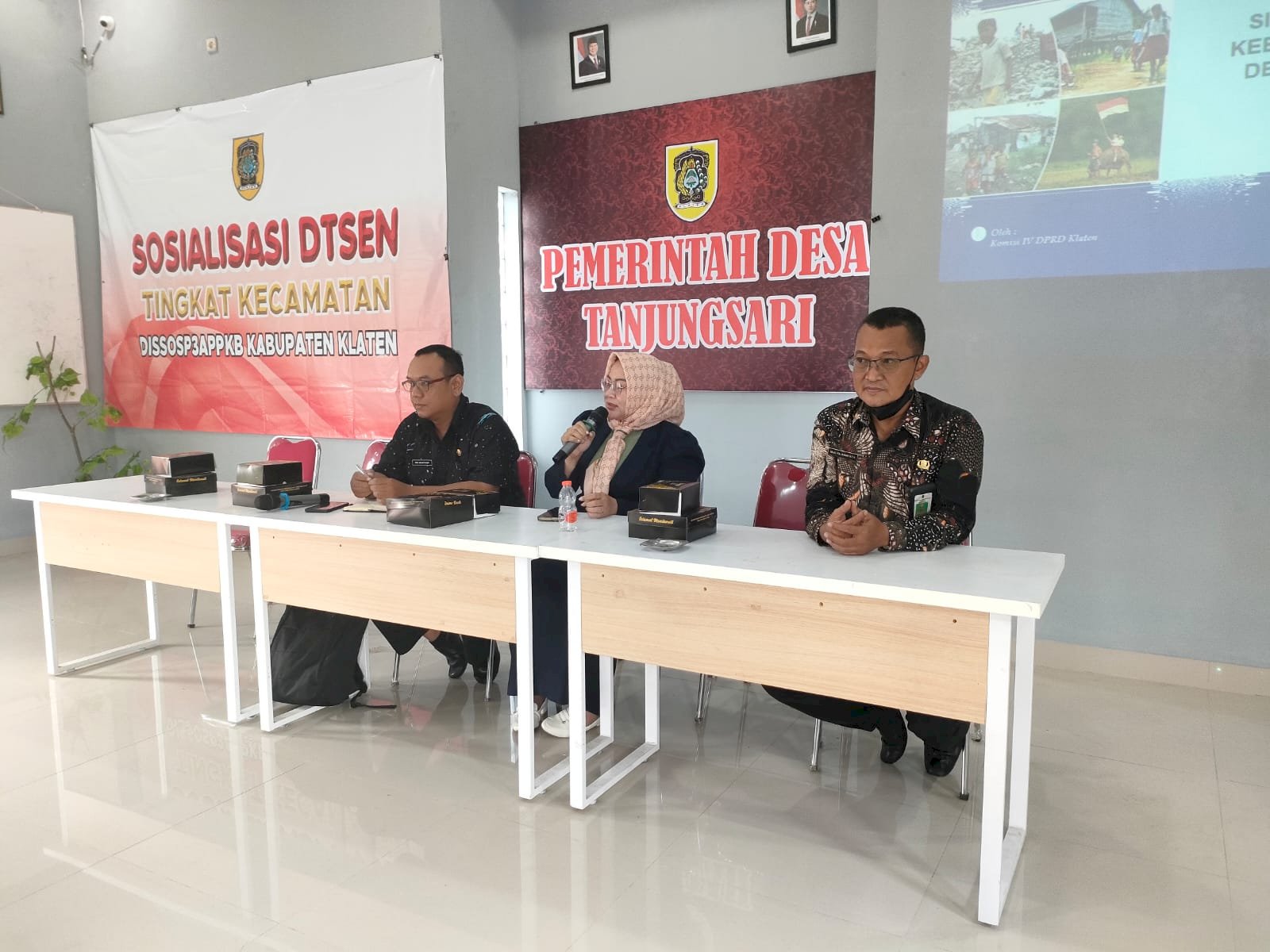 Pelaksanaan Sosialisasi Data Tunggal Sosial Ekonomi Nasional (DTSEN) Kecamatan Manisrenggo
