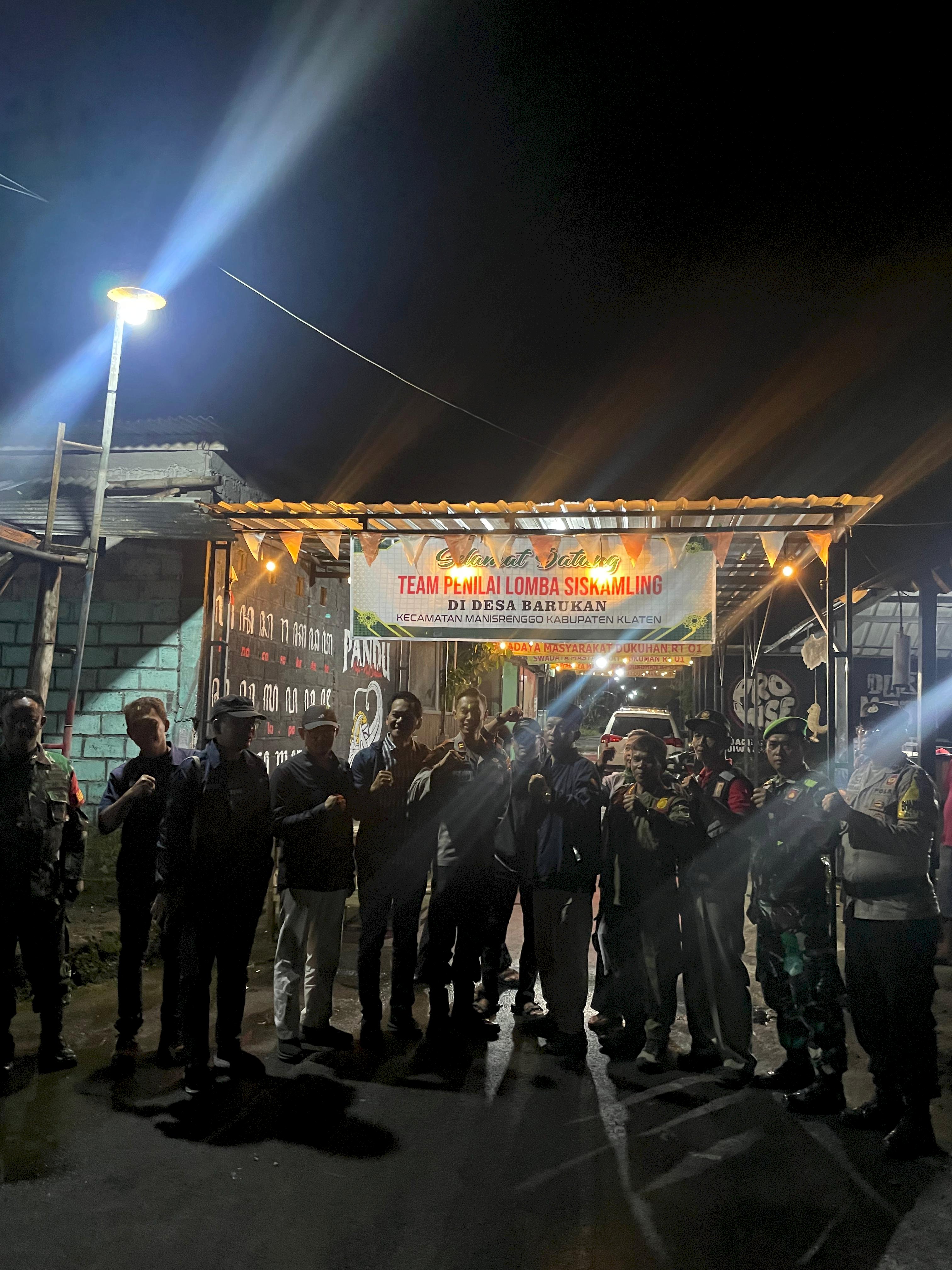 Penilaian Lomba Poskamling Tahun 2025 Kecamatan Manisrenggo