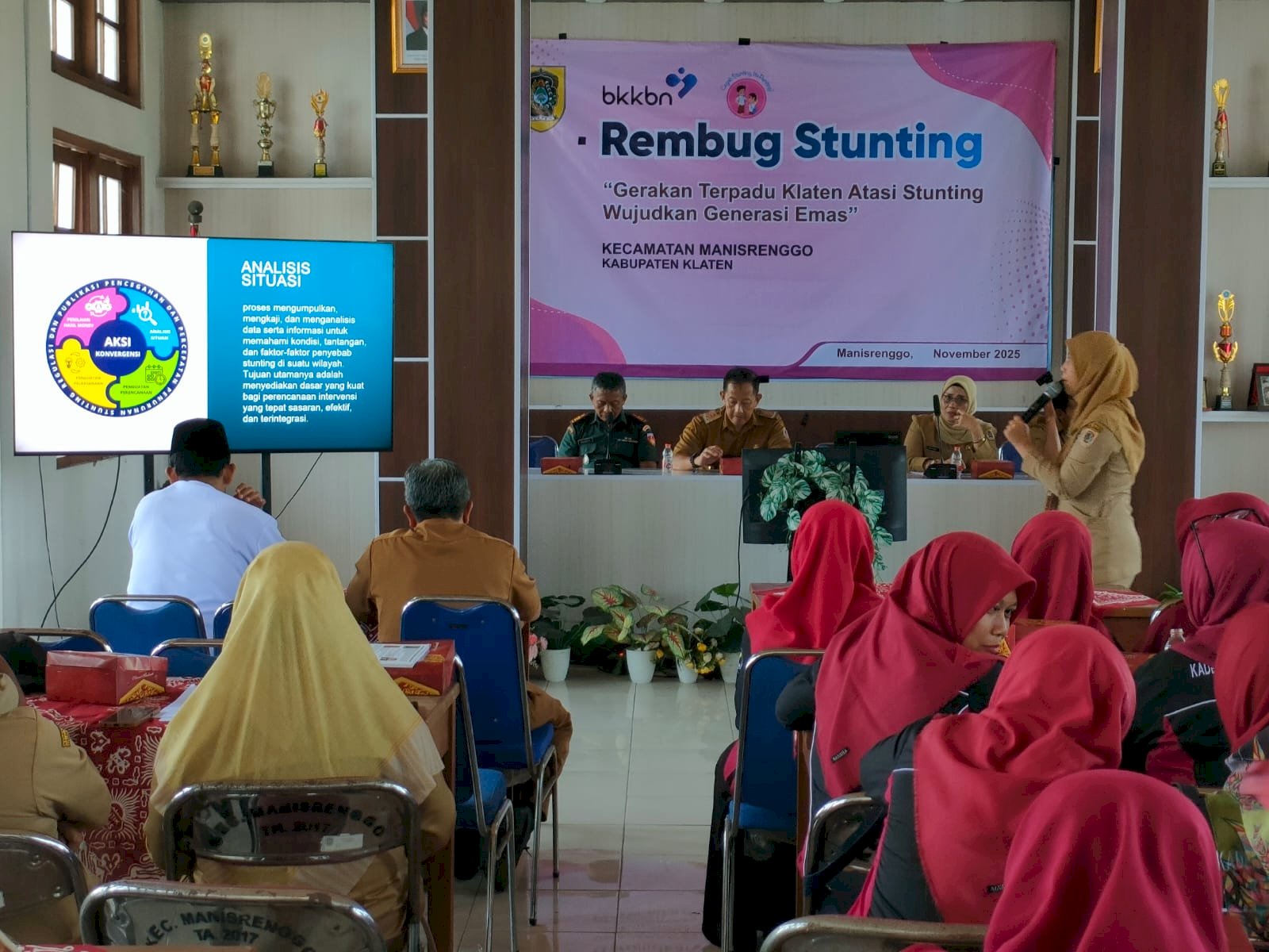 Rembug Stunting dalam rangka "Gerakan Terpadu Klaten Atasi Stunting Wujudkan Generasi Emas" Kecamatan Manisrenggo