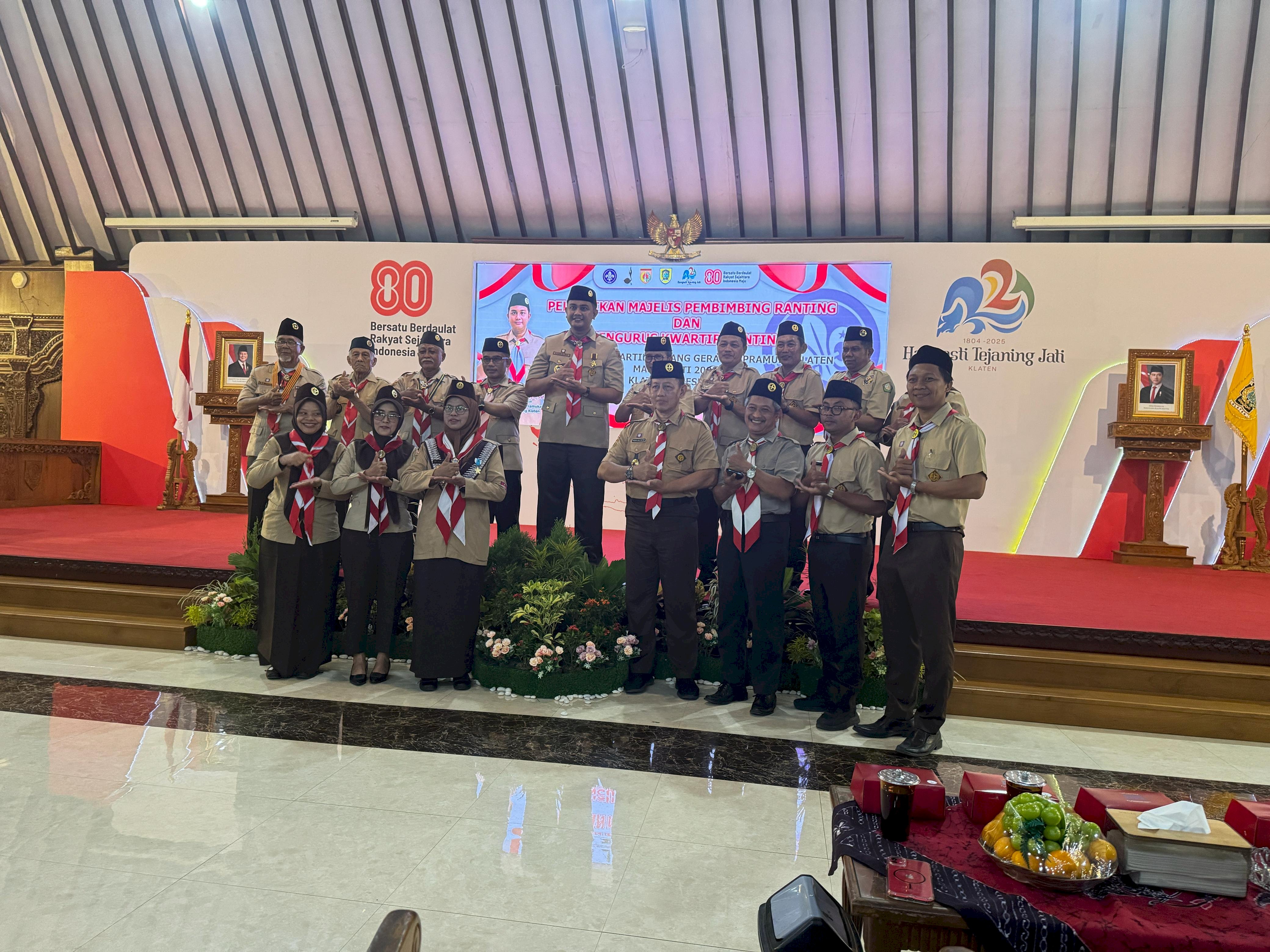 Pengukuhan Pelantikan Kwarran dan Mabiran Jajaran Kwarcab Pramuka Klaten 2025 (Massal 13 Kwarran)