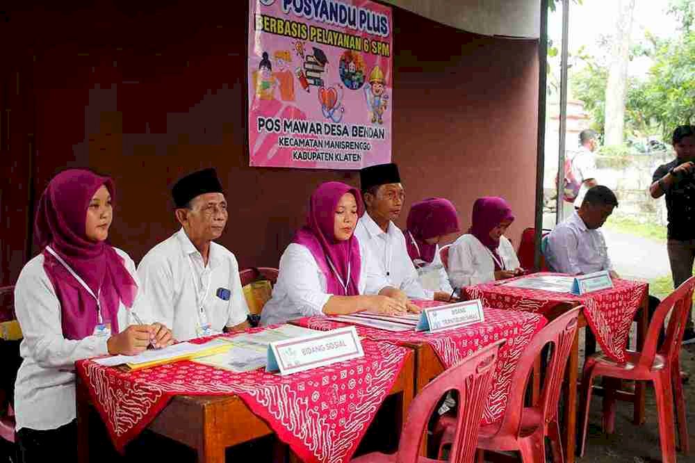 Launching Posyandu 6 SPM Desa Bendan Kecamatan Manisrenggo "Posyandu Tempat Anda Mengadu"