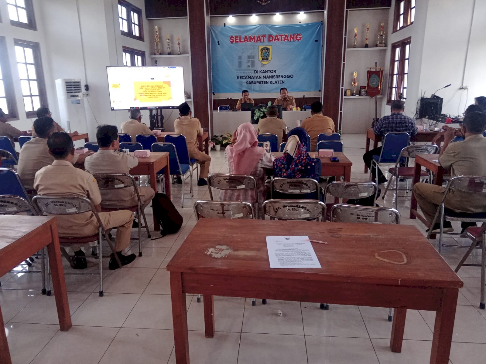 Sosialisaai peraturan Menteri Keuangan Nomor 81 Tahun 2025 tentang Dana Desa bersama Pemerintah Kecamatan Manisrenggo