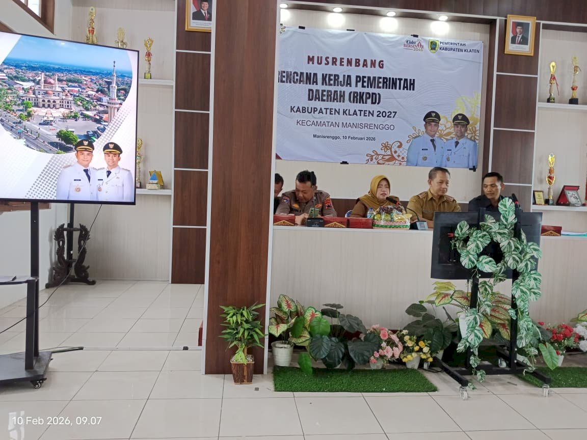 Musrenbang Rencana Kerja Pemerintah Daerah (RKPD) Kecamatan Manisrenggo Tahun 2027
