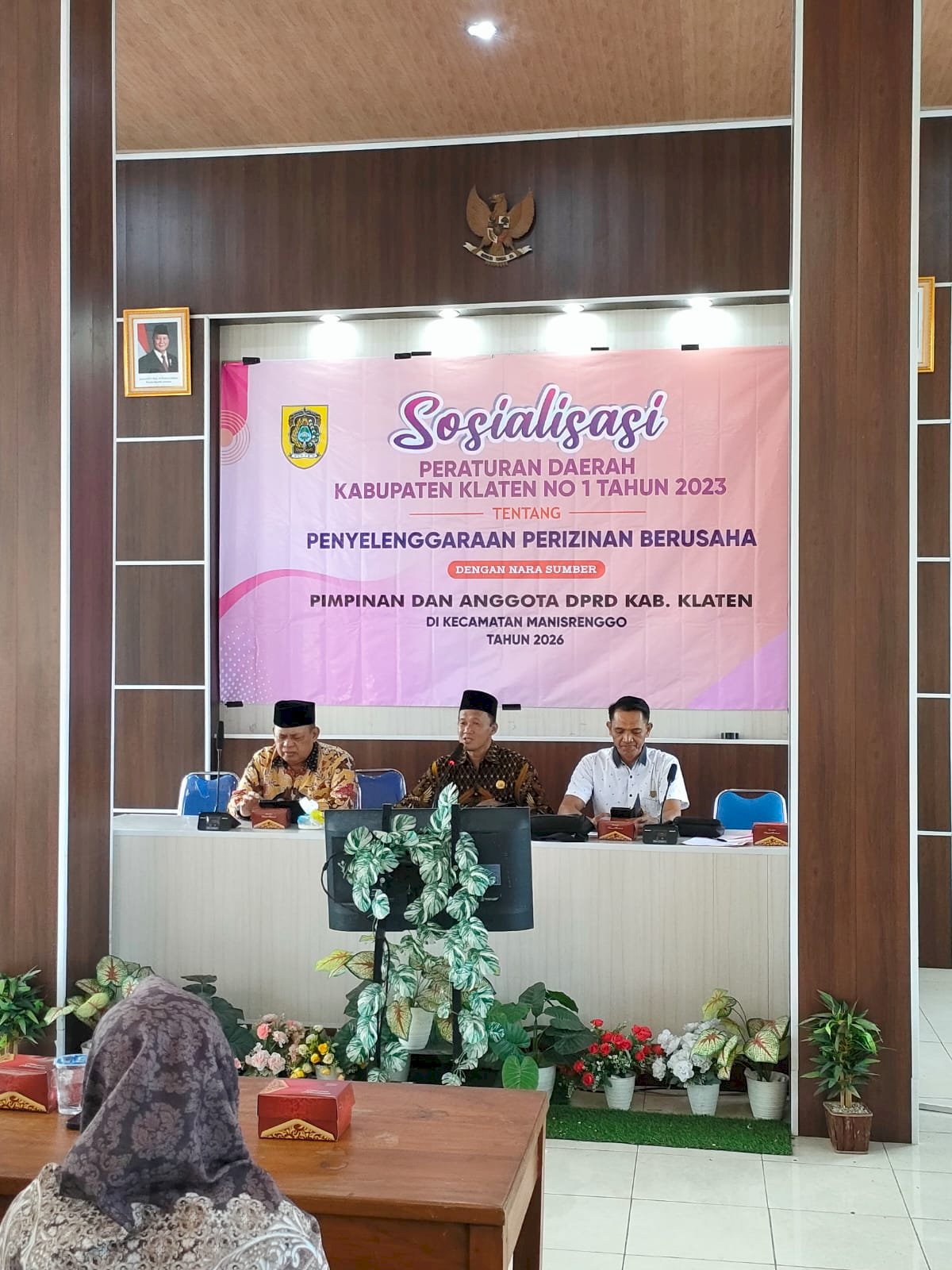 Sosialisasi Peraturan Daerah Kabupaten Klaten Nomor 1 Tahun 2023 Kecamatan Manisrenggo
