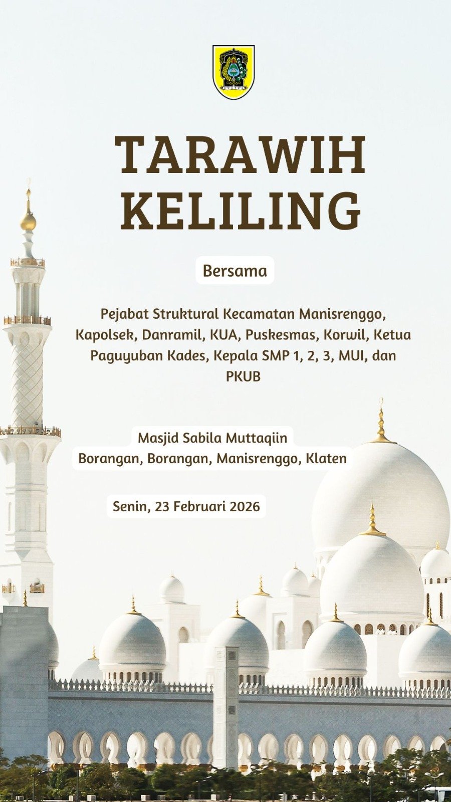 Tarawih Keliling (tarling) Kecamatan Manisrenggo