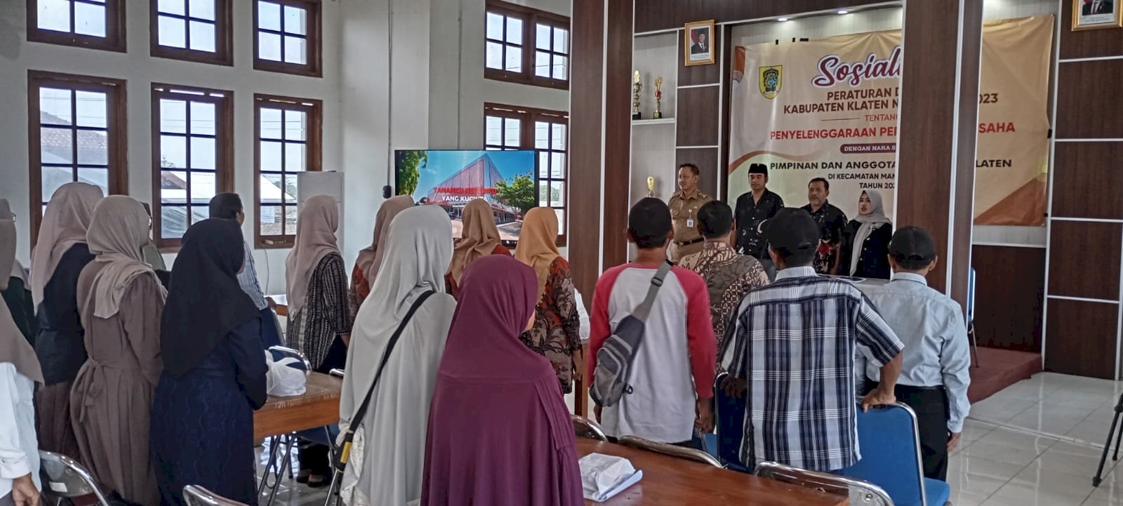 Sosialisasi Peraturan Daerah Kabupaten Klaten Nomor 1 Tahun 2023 tentang Penyelenggaraan Perizinan Berusaha Kecamatan Manisrenggo