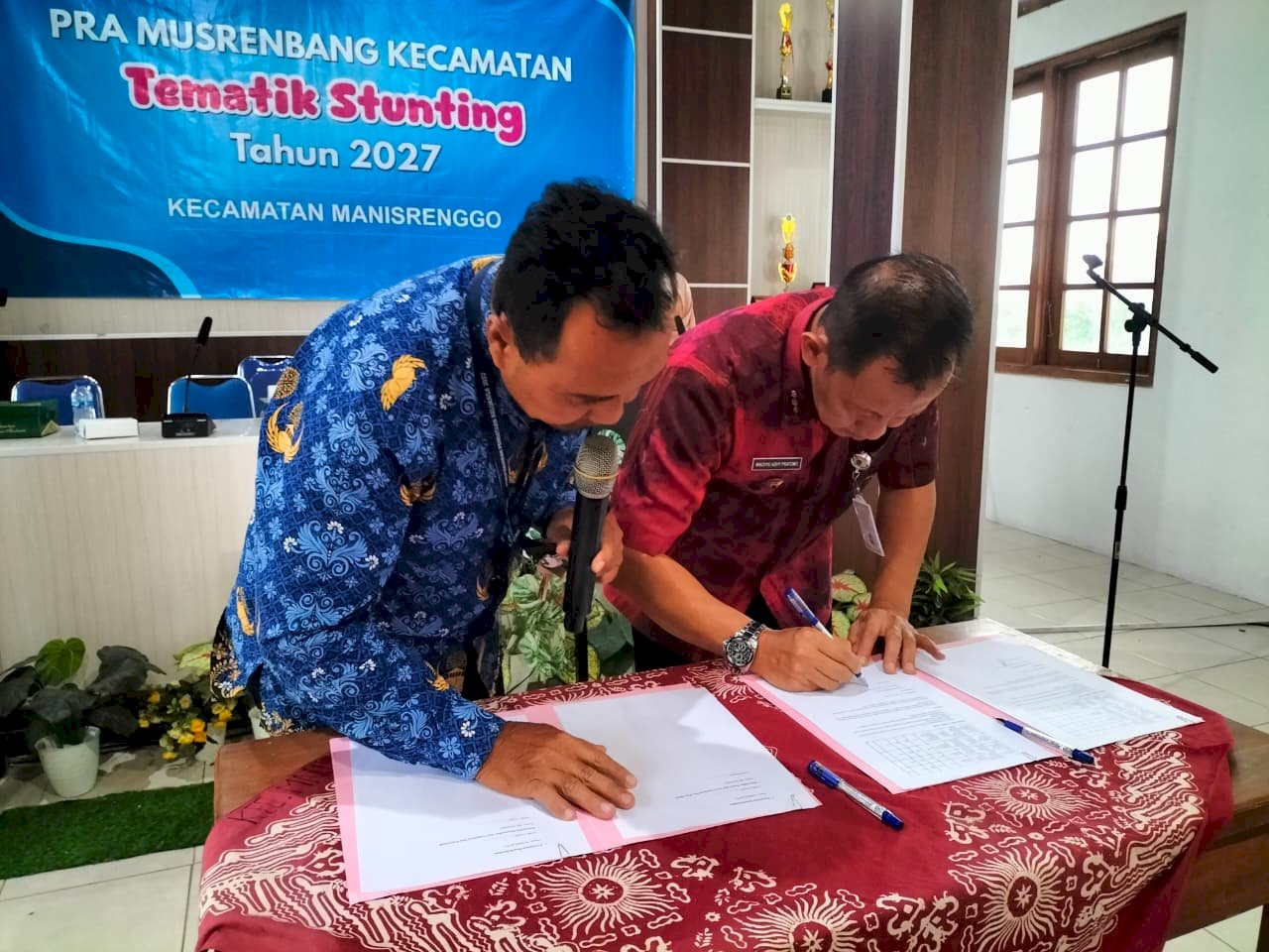 Penyelenggaraan Pra Musrenbang Kecamatan Tematik Stunting Tahun 2027 Kecamatan Manisrenggo