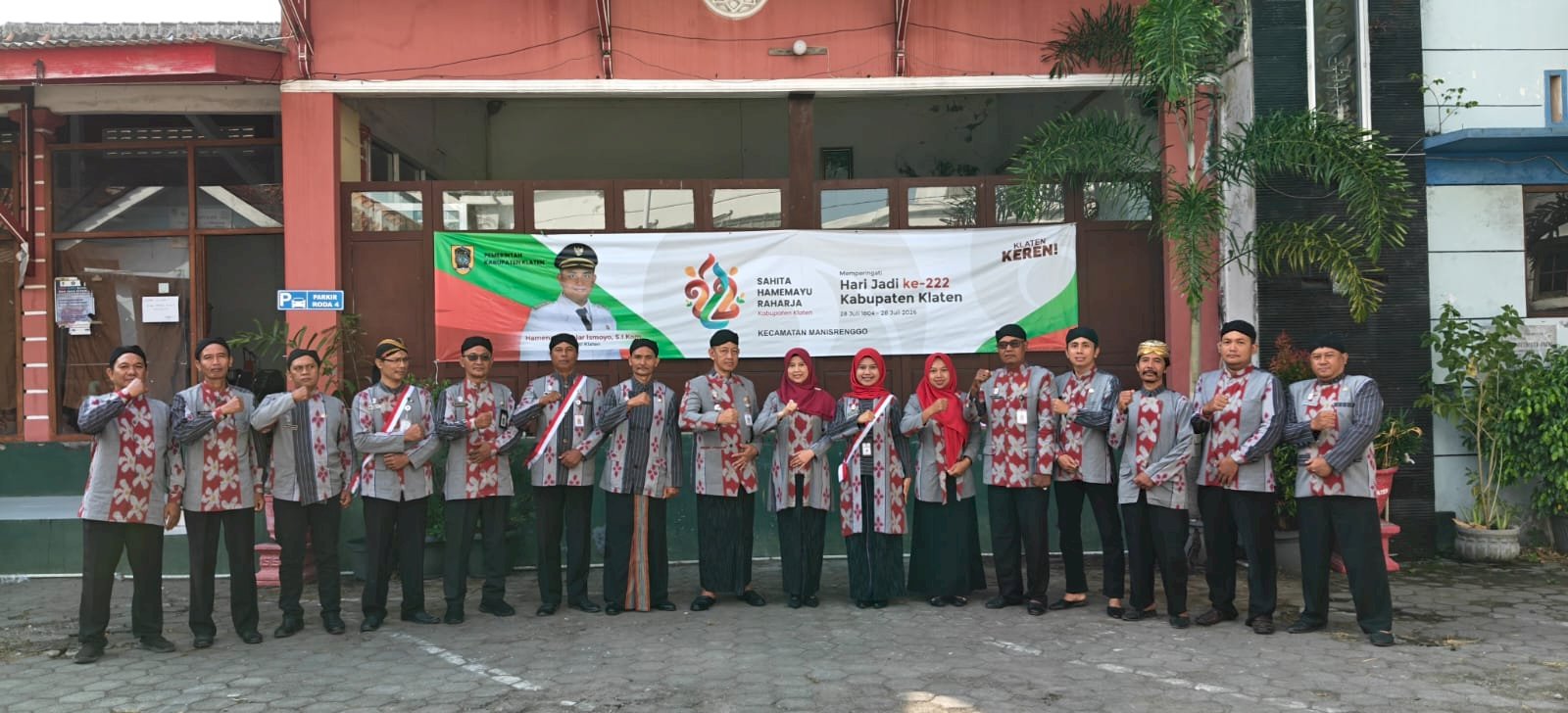 Penyelenggaran Upacara Hari Jadi Kabupaten Klaten ke-222 Tahun 2026 Kecamatan Manisrenggo