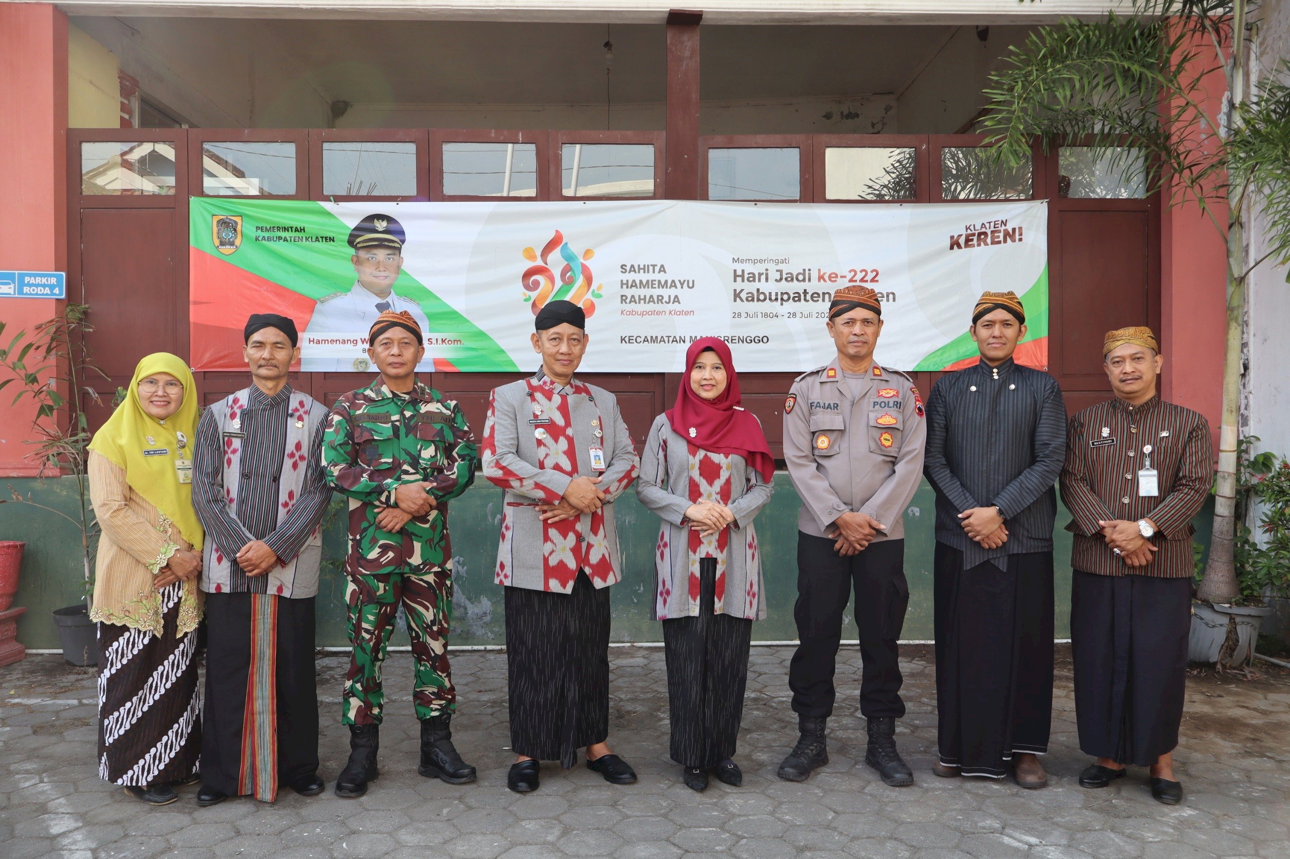 Penyelenggaran Upacara Hari Jadi Kabupaten Klaten ke-222 Tahun 2026 Kecamatan Manisrenggo