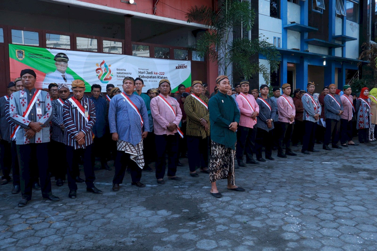 Penyelenggaran Upacara Hari Jadi Kabupaten Klaten ke-222 Tahun 2026 Kecamatan Manisrenggo