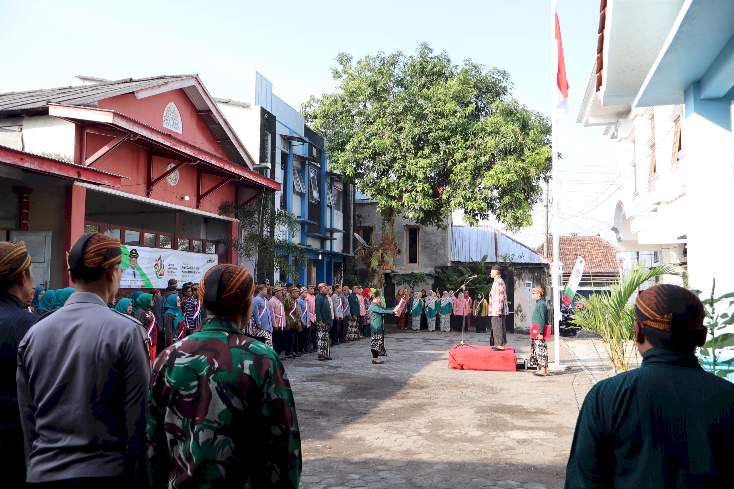 Penyelenggaran Upacara Hari Jadi Kabupaten Klaten ke-222 Tahun 2026 Kecamatan Manisrenggo