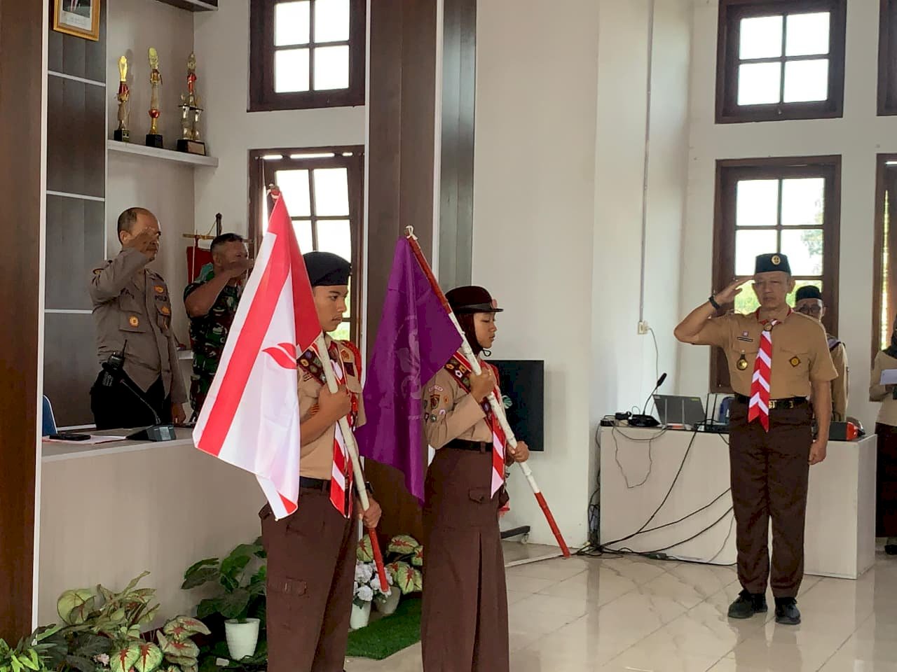 Pelepasan Kontingen Jambore Nasional Gerakan Pramuka ke-XII Tahun 2026 Kwartir Ranting Kecamatan Manisrenggo