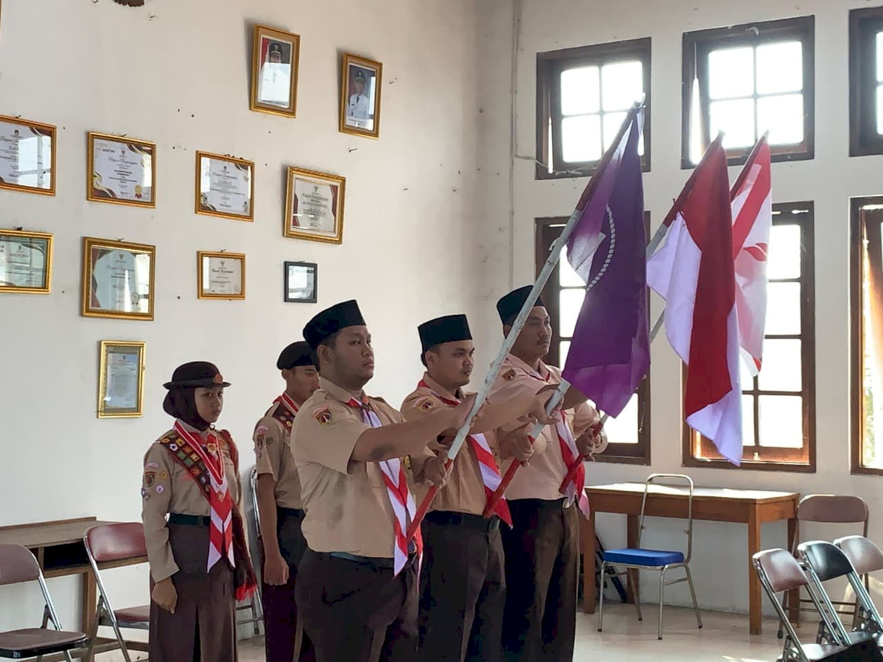 Pelepasan Kontingen Jambore Nasional Gerakan Pramuka ke-XII Tahun 2026 Kwartir Ranting Kecamatan Manisrenggo