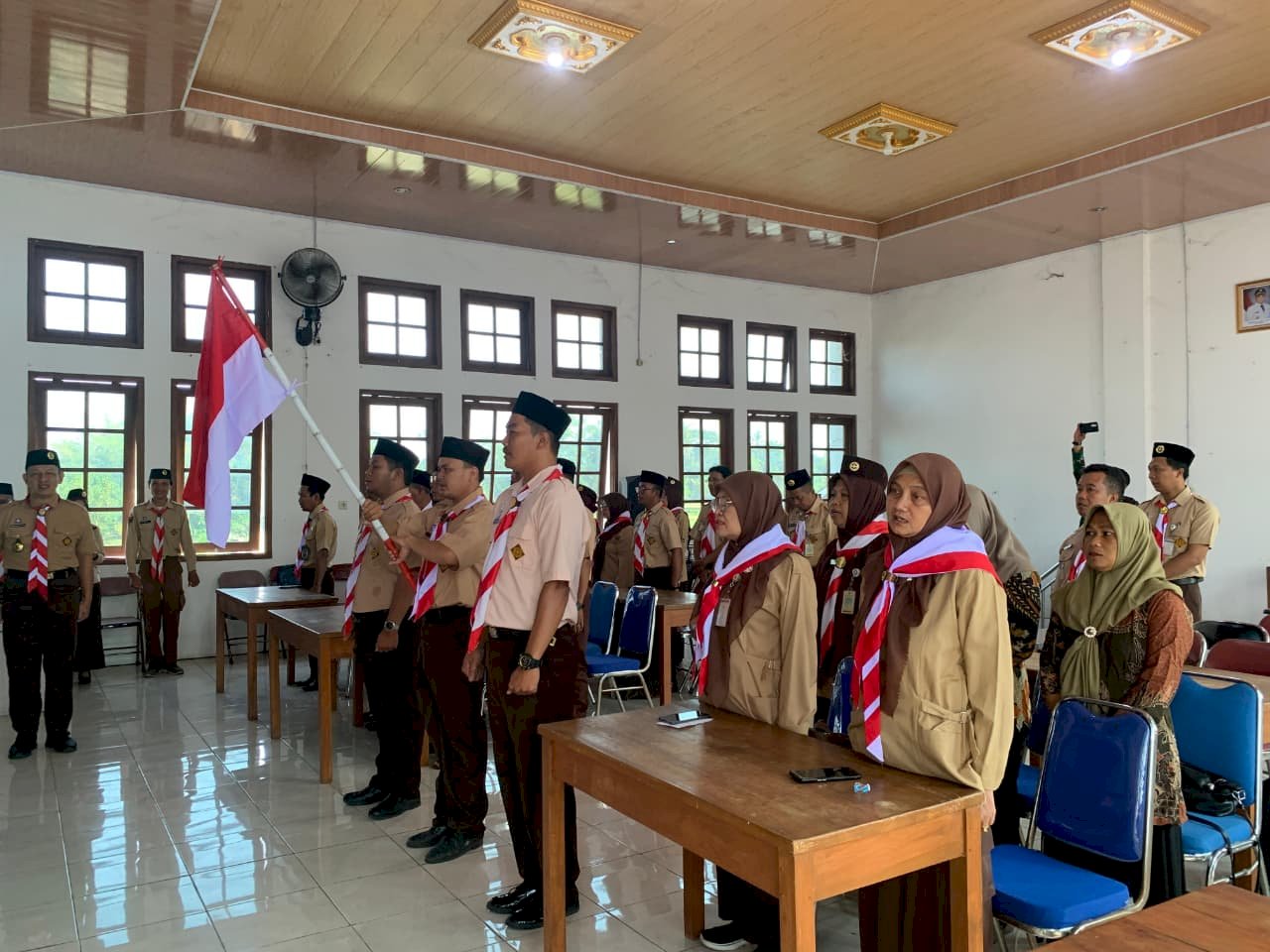 Pelepasan Kontingen Jambore Nasional Gerakan Pramuka ke-XII Tahun 2026 Kwartir Ranting Kecamatan Manisrenggo