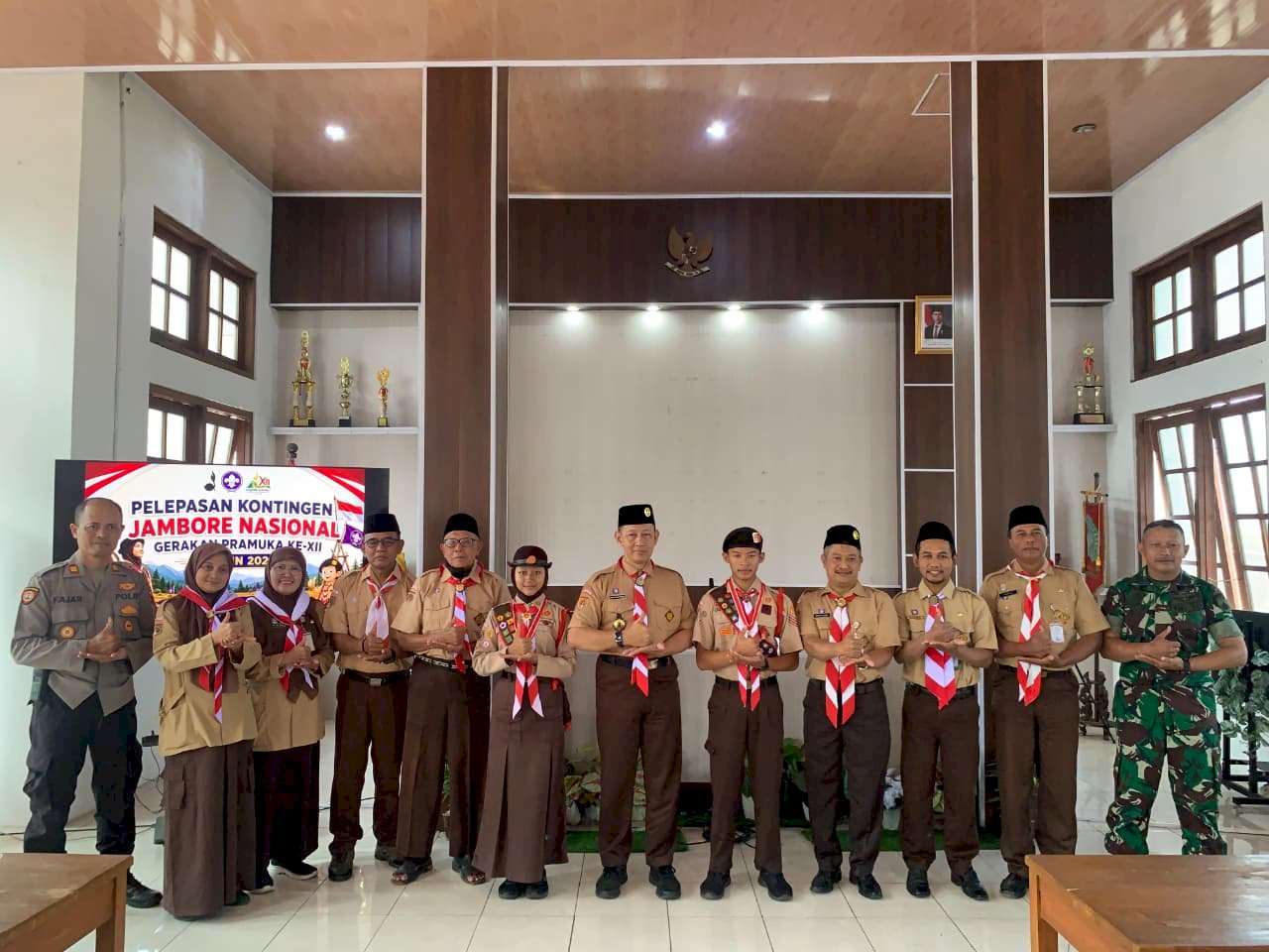Pelepasan Kontingen Jambore Nasional Gerakan Pramuka ke-XII Tahun 2026 Kwartir Ranting Kecamatan Manisrenggo