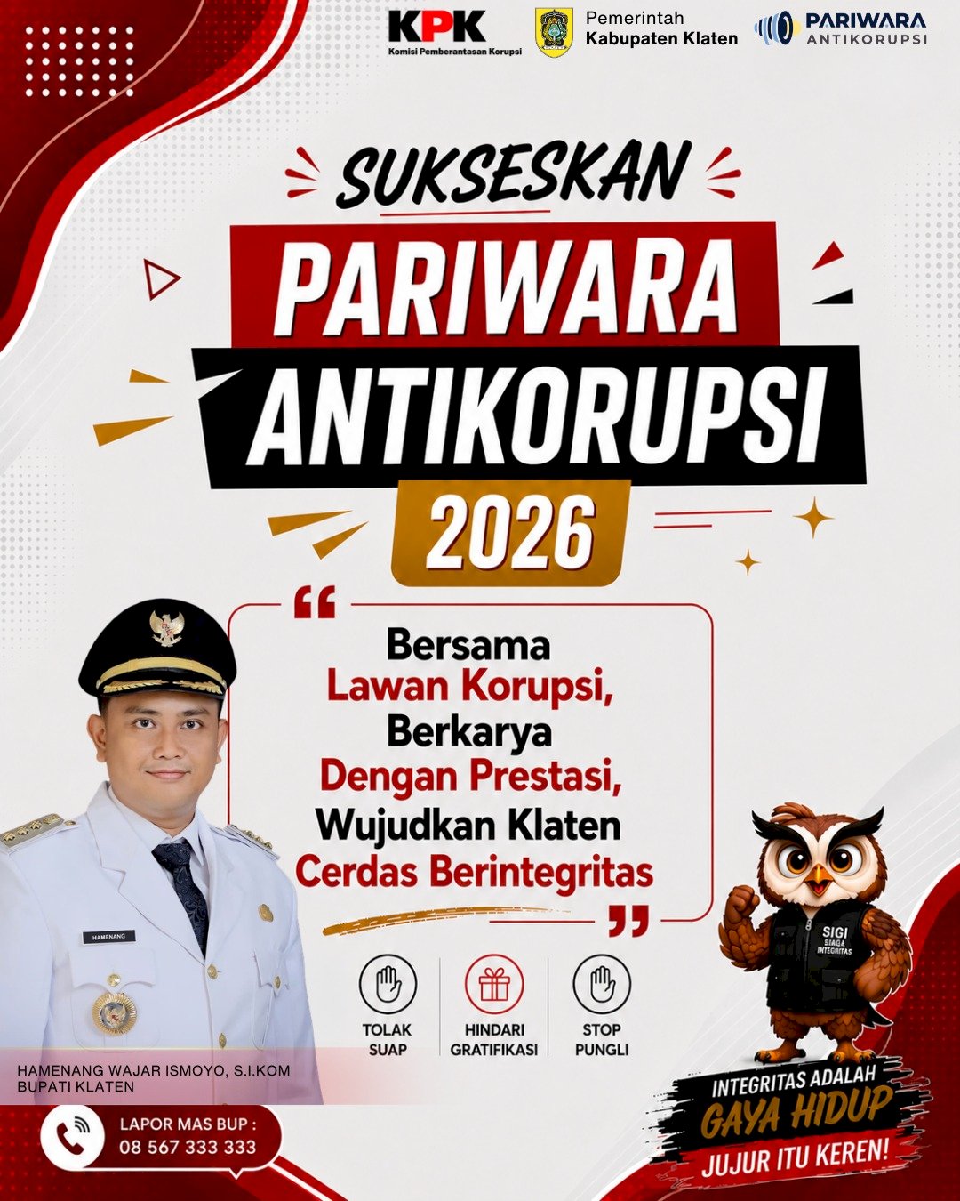 Sukseskan Pariwara Antikorupsi 2026 !!