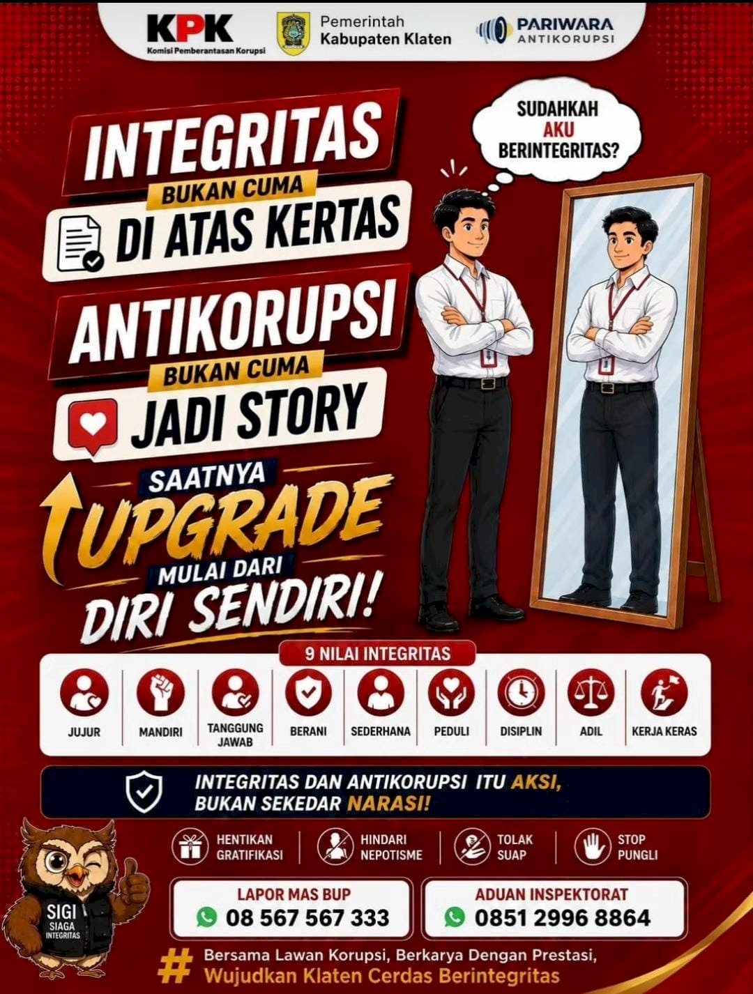 Integritas bukan cuma pencitraan !!