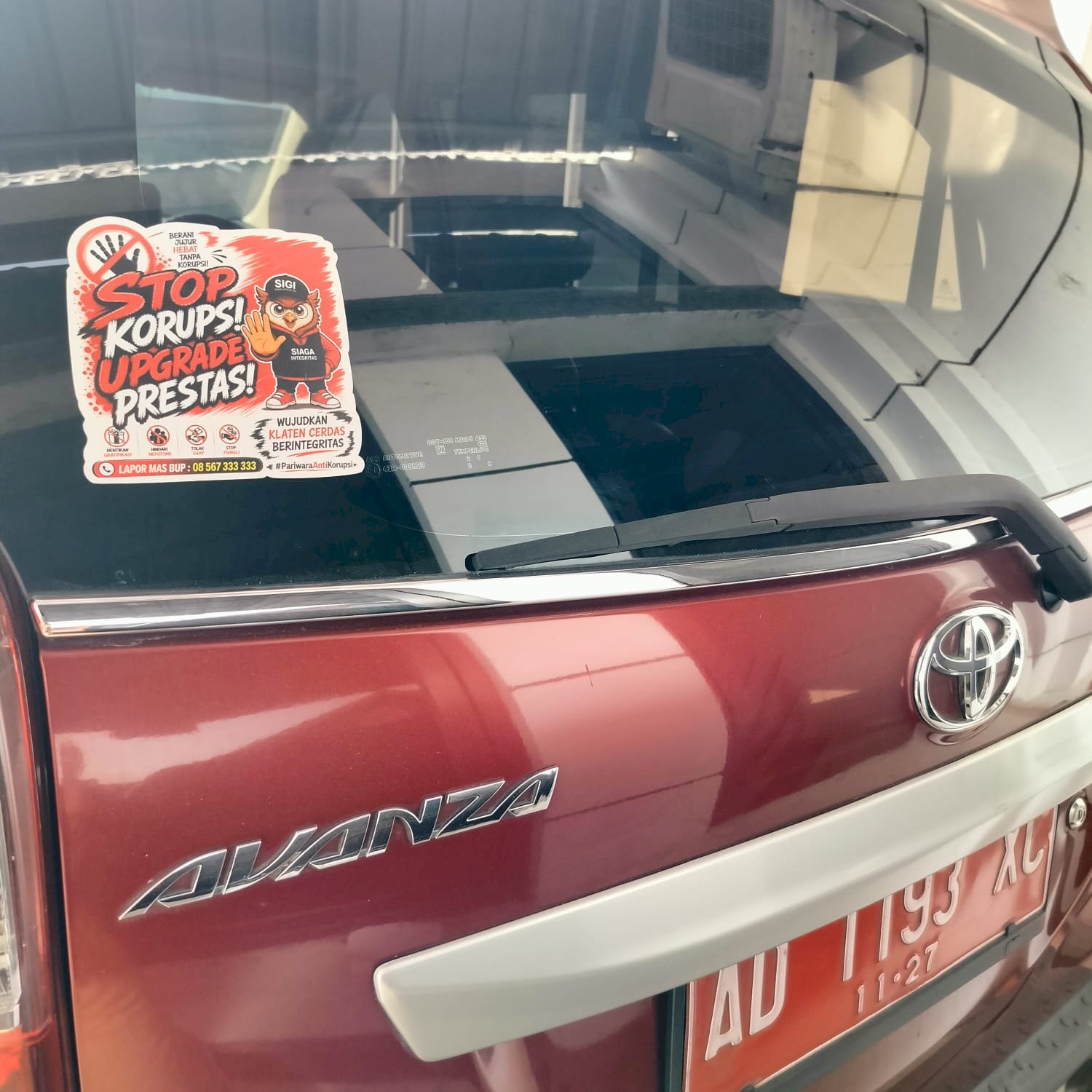 Apel Integritas dan Pemasangan Banner & Stiker Antikorupsi Kecamatan Manisrenggo