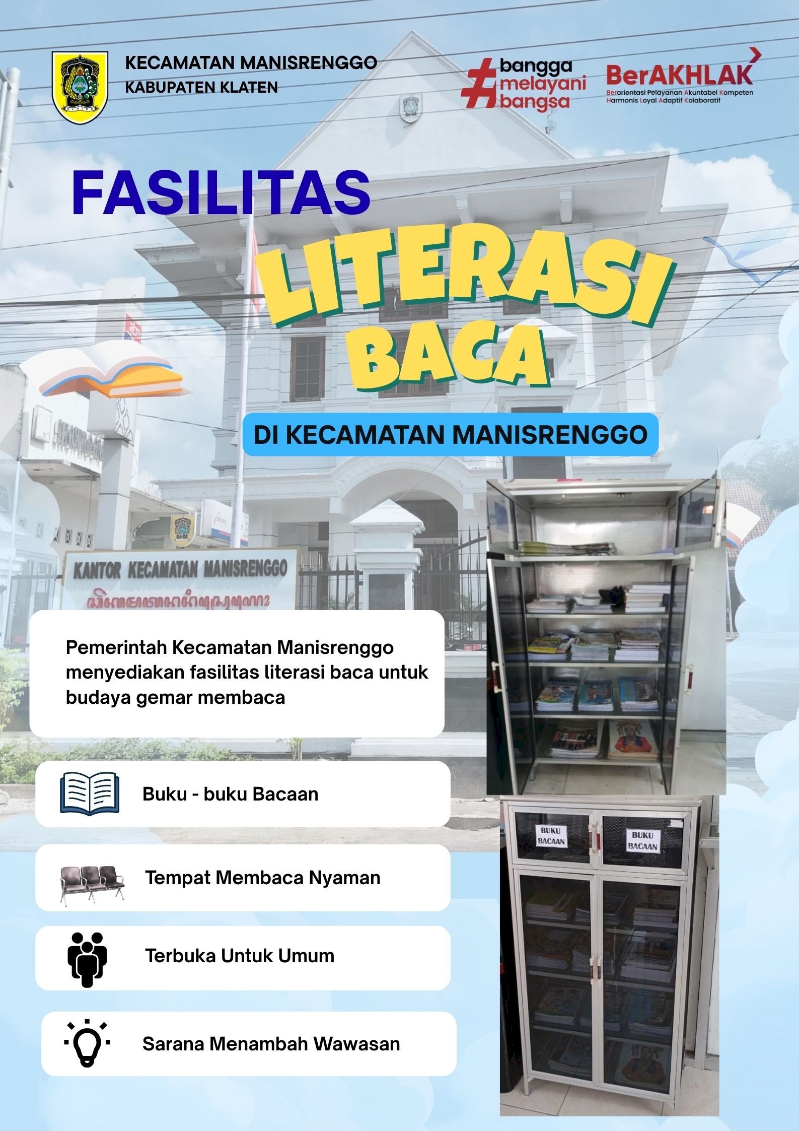 Fasilitas Literasi Baca Kecamatan Manisrenggo