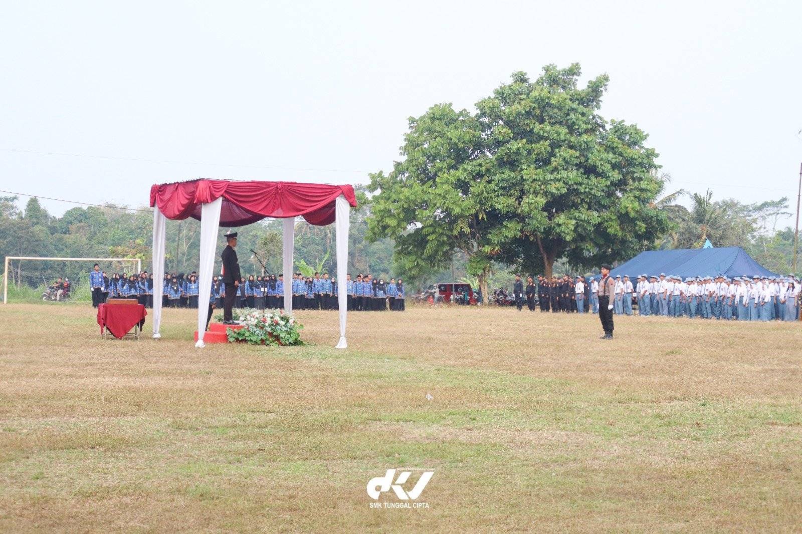 Upacara penurunan Bendera Sang Merah Putih HUT ke-81 Republik Indonesia Kecamatan Manisrenggo Tahun 2026