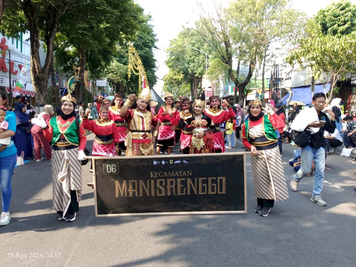 Ikut berpartisipasi dalam Karnaval Budaya Klaten "Mataram Kuno: Mandala Peradaban - Saka Sandyakala, Tumuju Cahya" Kecamatan Manisrenggo mempersembahkan cerita "RITUAL DAN ZIARAH WARGA MANISRENGGO"