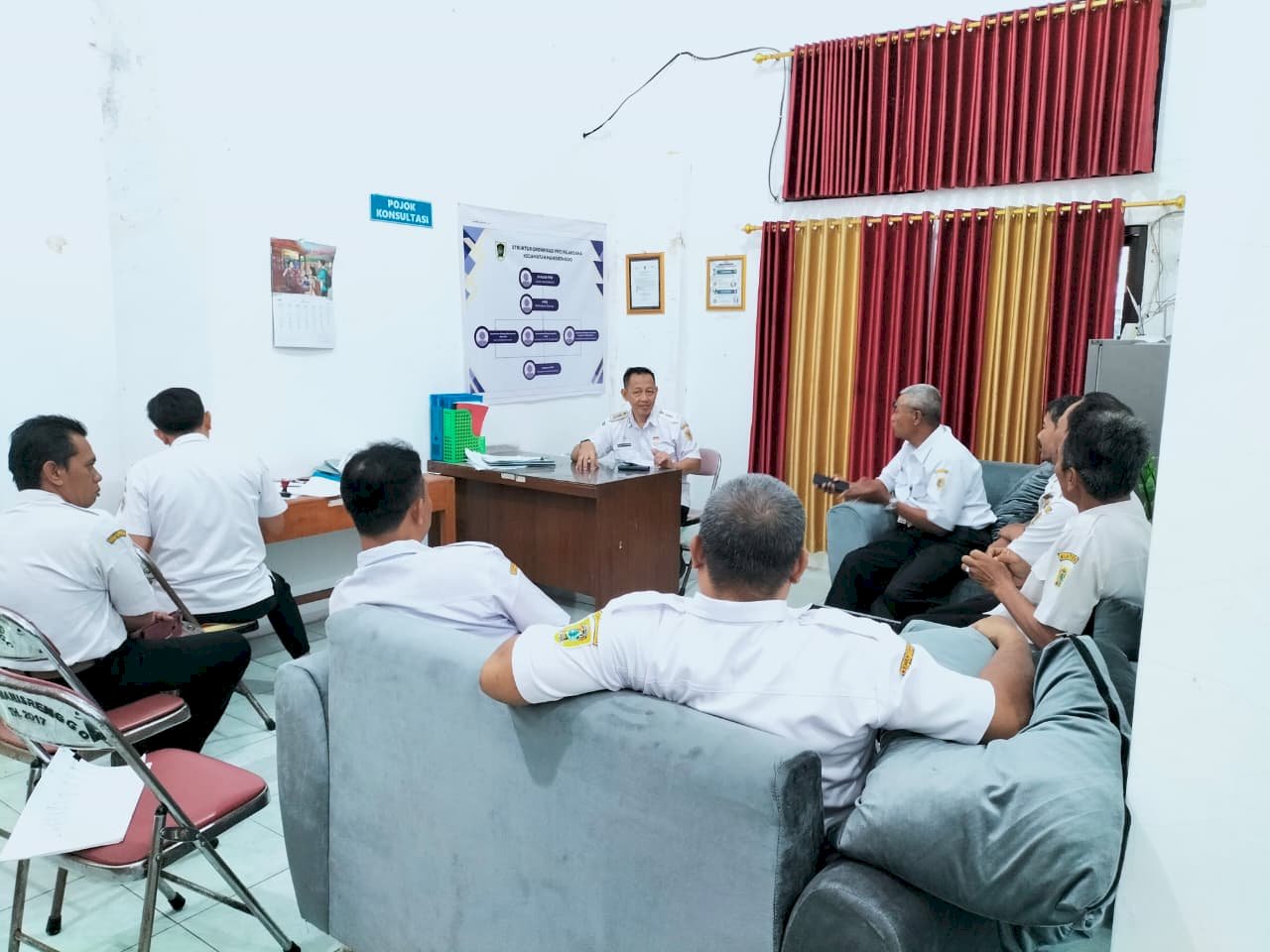 Rapat Internal terkait Evaluasi Realisasi Kegiatan bulan Juli sampai dengan bulan Agustus 2026 Kecamatan Manisrenggo