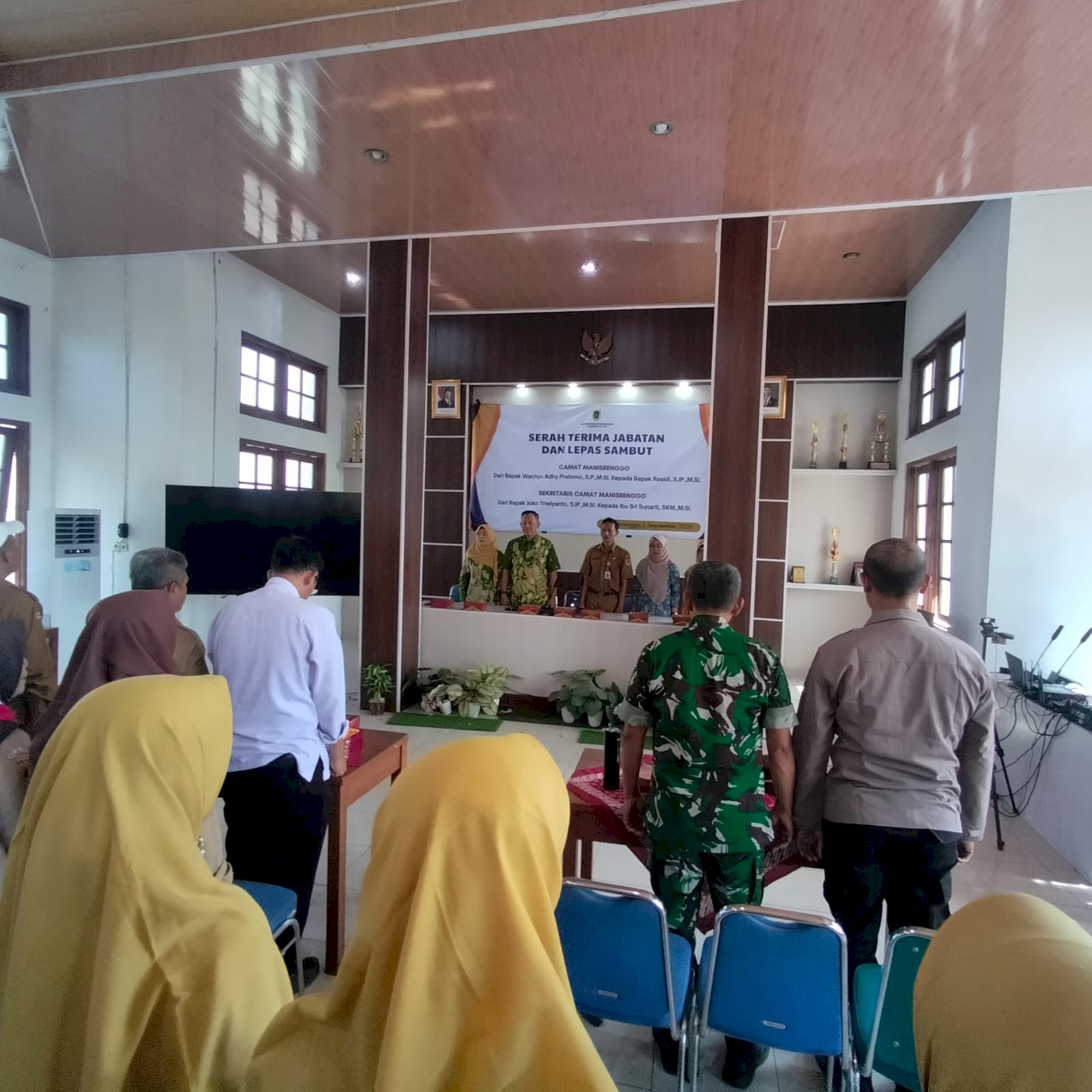 Serah Terima Jabatan dan Lepas Sambut Camat Manisrenggo dan Sekretaris Kecamatan Manisrenggo Tahun 2026