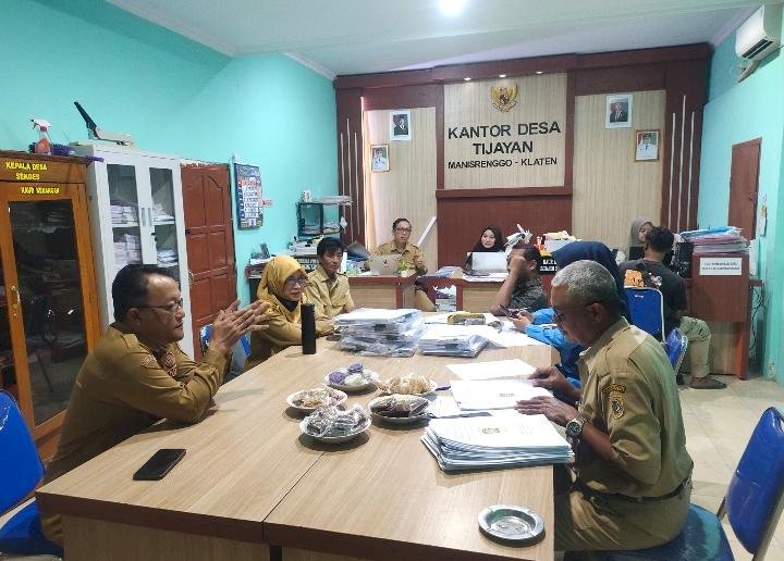 Monitoring dan Evaluasi Bantuan Keuangan Kabupaten, Bantuan Keuangan Provinsi, Dana Desa Desa (DD), dan Alokasi Dana Desa (ADD) Tahun Anggaran 2026 Desa Tijayan, Kecamatan Manisrenggo